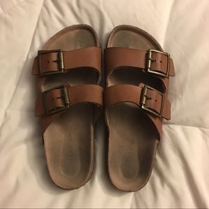 Madden Girl Brown Birkenstock Style Sandal Size 6